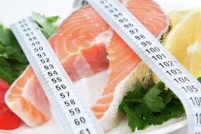 produtos proteicos e cinta centímetro